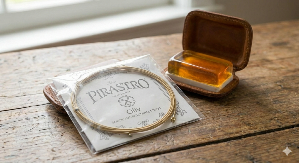 violin rosin and strings